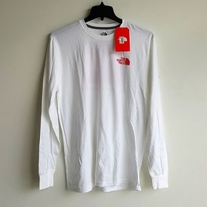 The North Face mens long sleeve shirt Medium white
